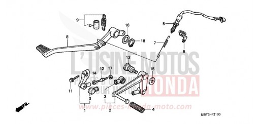 PEDALE XL1000V2 de 2002